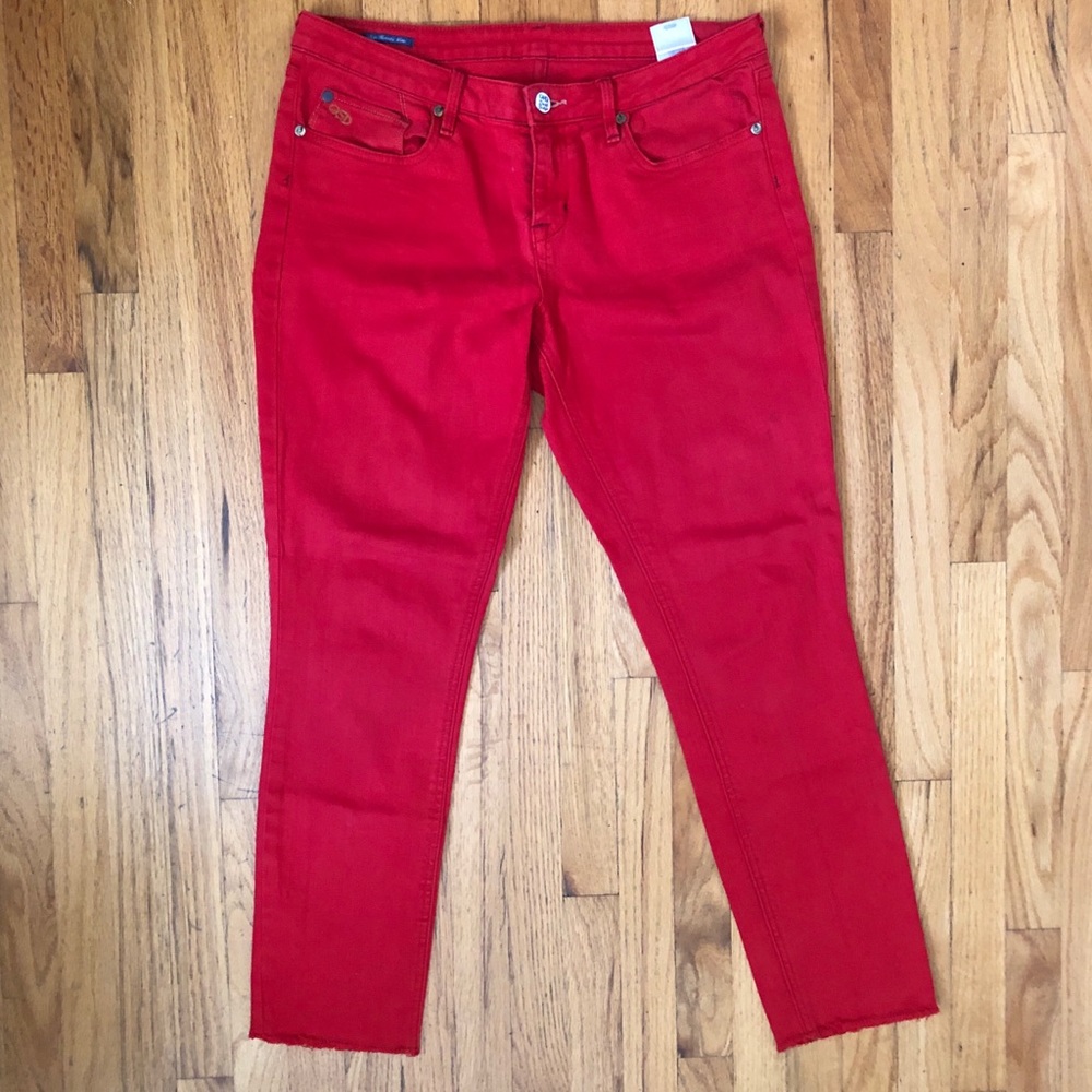 QSD Quiksilver Red Skinny Jeans Womens Size 29